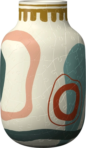 3D puzzle-vase beige abstraktion