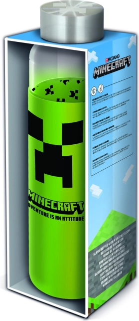 Glasflaske med overtræk MINECRAFT 585 ml