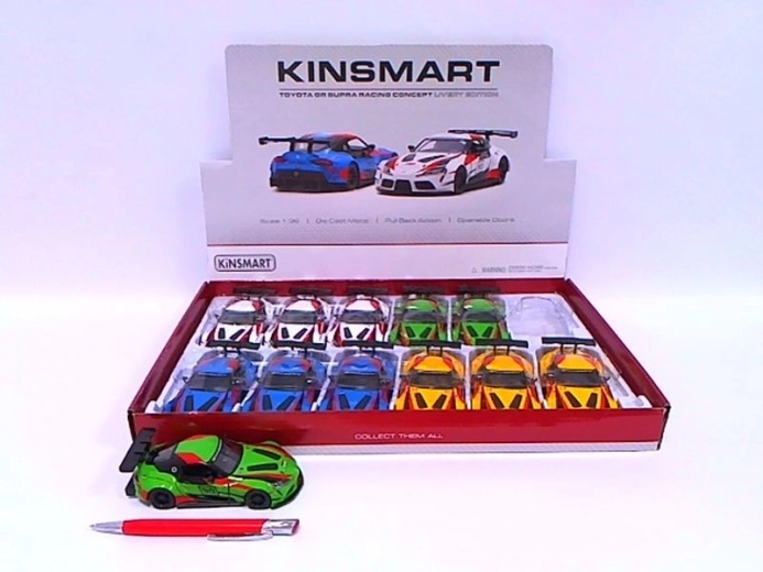 Metalmodelbil Toyota GR Supra Racing Concept 1:36 med pull-back - 1 stk.