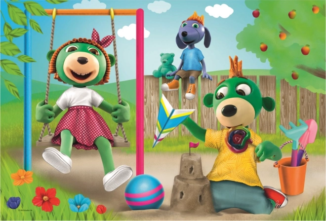 Puslespil Treflíci: Sjov i Haven 100 Brikker