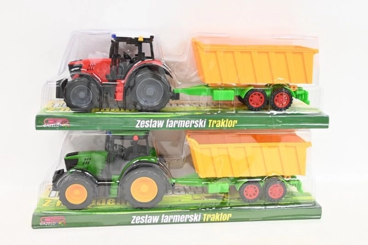 Traktor med anhænger - 1 stk.