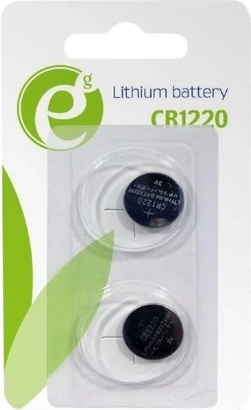 Lithium-knapcellebatteri CR1220 3 V, 2 stk.