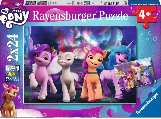 Puslespil My Little Pony 2x24 brikker