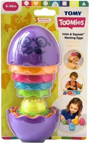 Matrjosjka-æg TOMY Toomies Hide and Squeak lilla