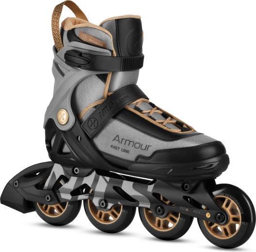 Inline rulleskøjter NILS Extreme Armour grå – 38
