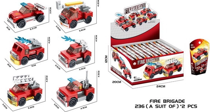 Byggesæt brandbil mini