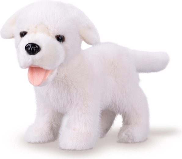 Plysset hvid labrador 23 cm