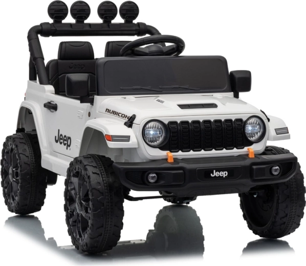 Elektrisk børnebil Jeep Rubicon 24 V – Hvid