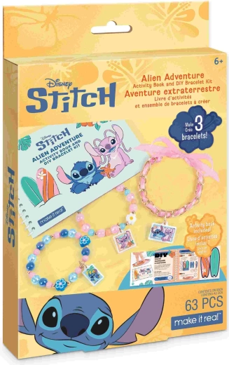 Aktivitetsbog og armbåndsfremstillingssæt Disney Stitch
