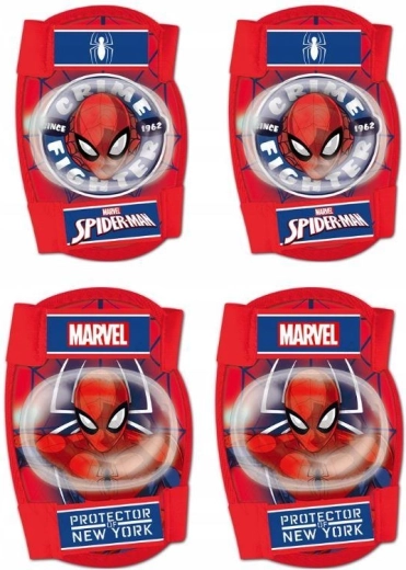 Sæt knæ- og albuebeskyttere Spiderman (Seven) - 4 stk