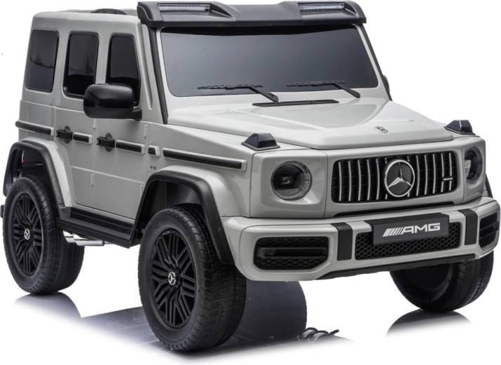 Elektrisk Mercedes G63 XXL-bil til børn, 24 V, lysegrå