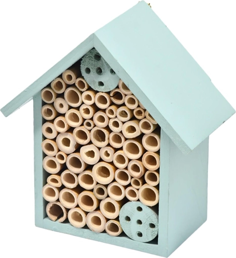 Insekthotel i træ 18 × 10 × 20 cm