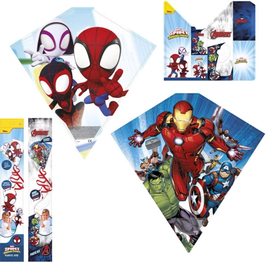 Marvel flyvende drage Spidey/Avengers 59 × 56 cm - 1 stk.
