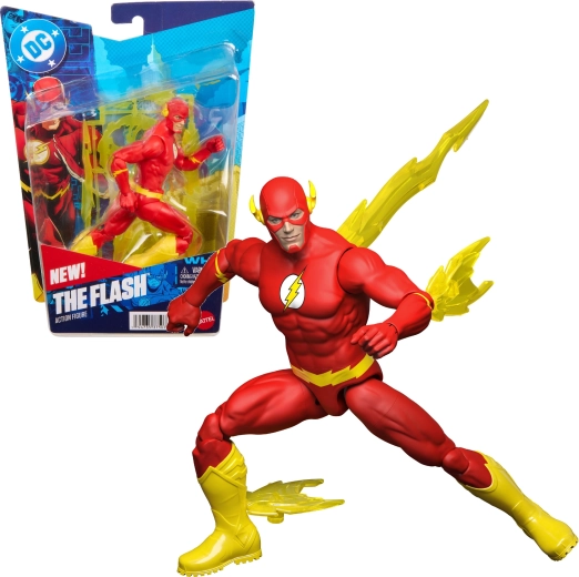 Mattel DC Comics figur The Flash 17 cm med tilbehør