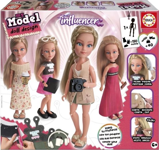 Educa My Model Doll Design kreativt sæt influencer