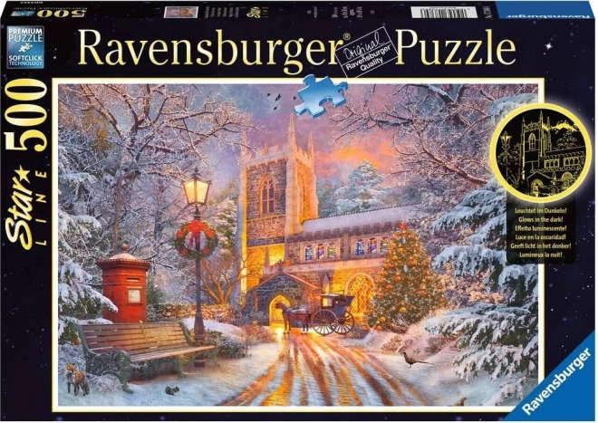 Ravensburger lysende puslespil Jule-stilleben 500 brikker