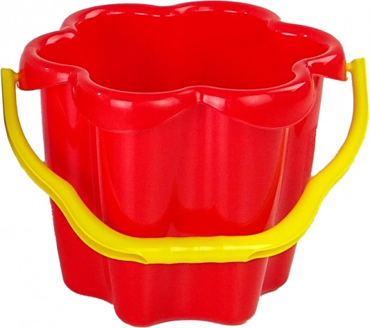 Plastspand Blomst til sand – Rød