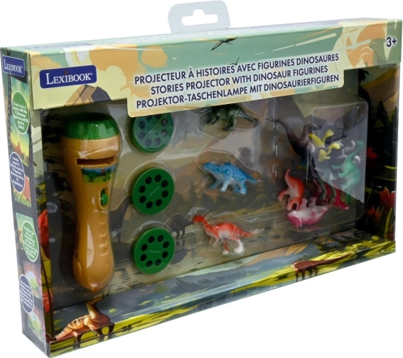 Lexibook lommelygte med historieprojektor og dinosaurfigurer