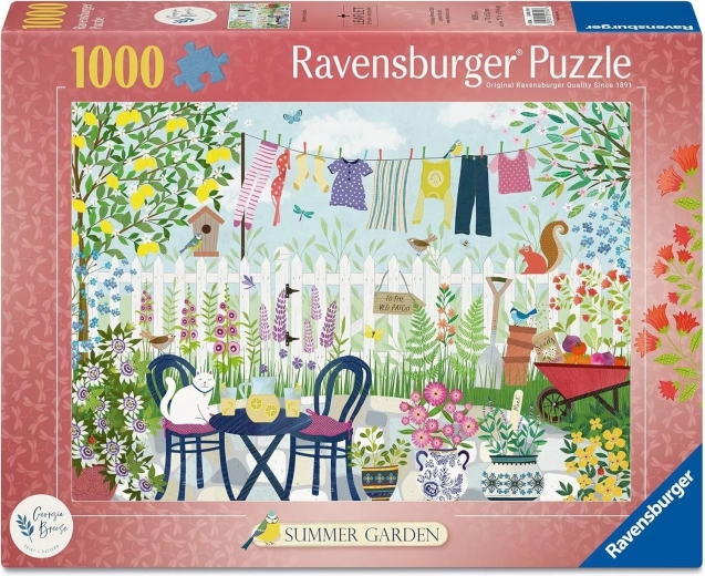 Ravensburger puslespil Sommerhave 1000 brikker