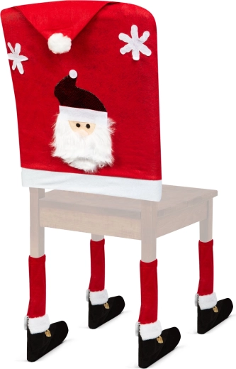 Juledekoration til stol med Sankt Nikolaus - 1 stk.