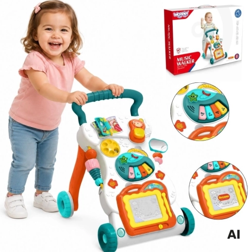 WOOPIE Baby musikgåvogn med aktiviteter