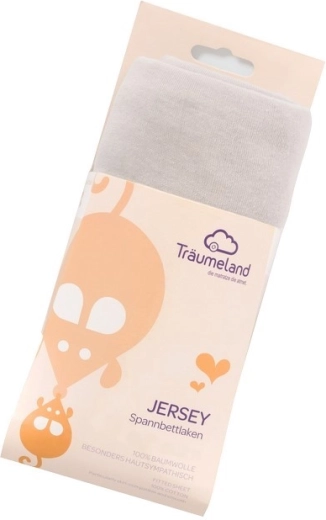 Träumeland faconlagen i jersey 40 × 90 cm lysegrå
