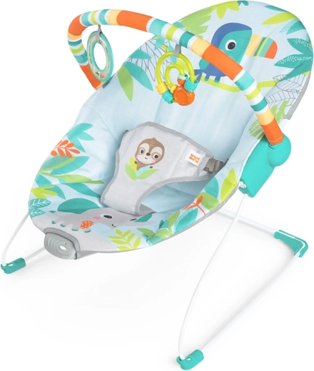 Vibrerende babyliggestol Bright Starts Rainforest Vibes, 0–9 kg