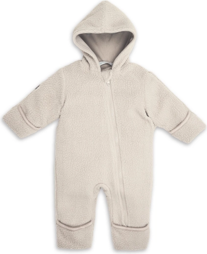 Lodger vinterflyverdragt teddy birch 0–3 måneder