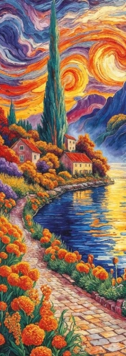 Panoramapuslespil Mod cypressen 1000 brikker ART PUZZLE