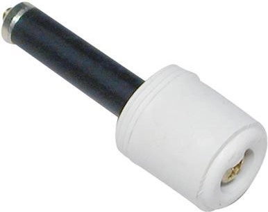 Dørstop cylinder, hvid, vægmonteret (10 stk)