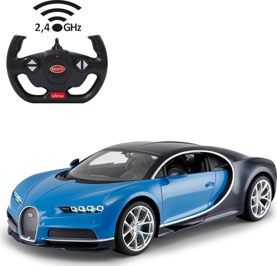 Bugatti Chiron RC-bil 1:14 2,4 GHz blå - 1 stk.