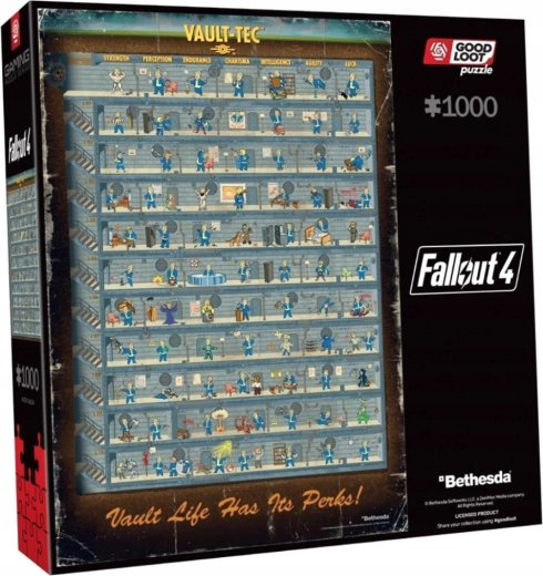 Good Loot puslespil Fallout: perk-plakat – 1000 brikker