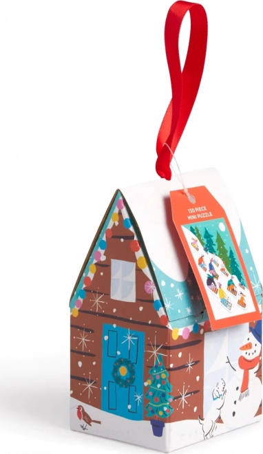 Mini Puzzle Kælkning - 100 brikker