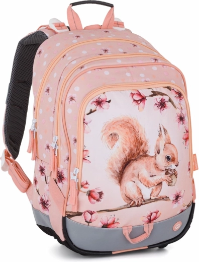 Bagmaster Alfa 26 skole-rygsæk med tre rum – egern