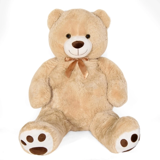 Plys-bamse beige 135 cm