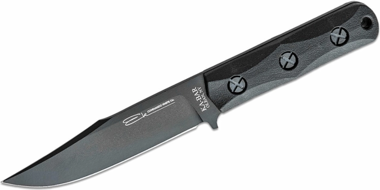Kampkniv KA-BAR EK50 Commando Short Clip Point, sort, Ultramid, Celcon-skede