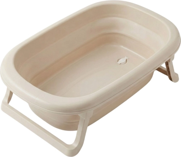 Sammenklappeligt plastbadekar til børn TEGA BABY – Beige