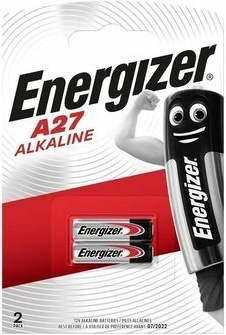 Energizer A27 alkalisk batteri 12 V, 2 stk.