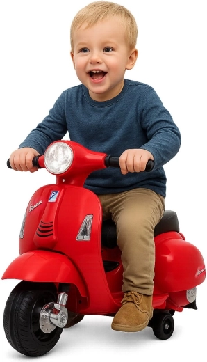 Elektrisk børnescooter Vespa Mini rød
