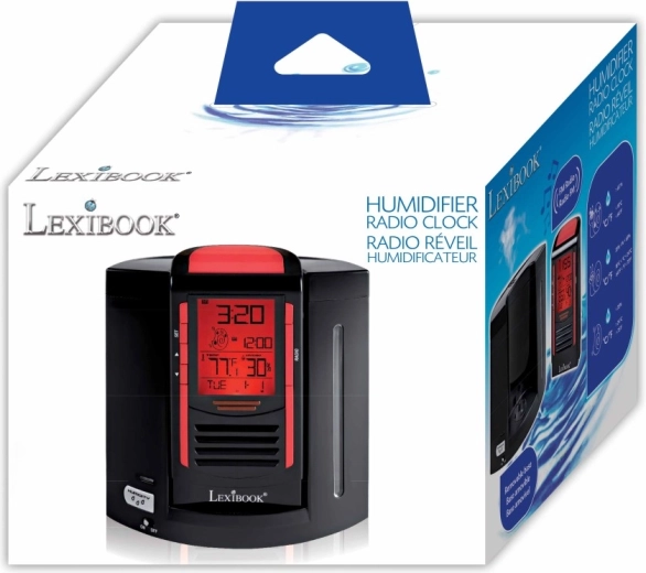 Lexibook radioalarm med indbygget luftfugter