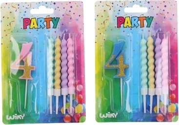 Festslys nr. 4 med 4 lys