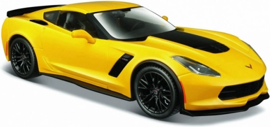 Maisto Corvette Z06 metalmodel 1:24 gul
