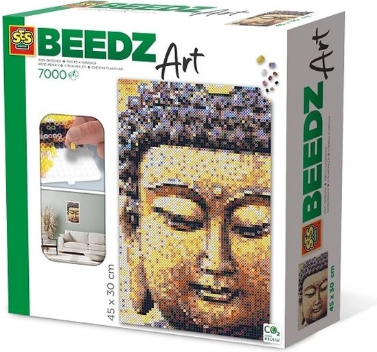 SES Creative Beedz Art strygeperler Buddha (7000 stk.)
