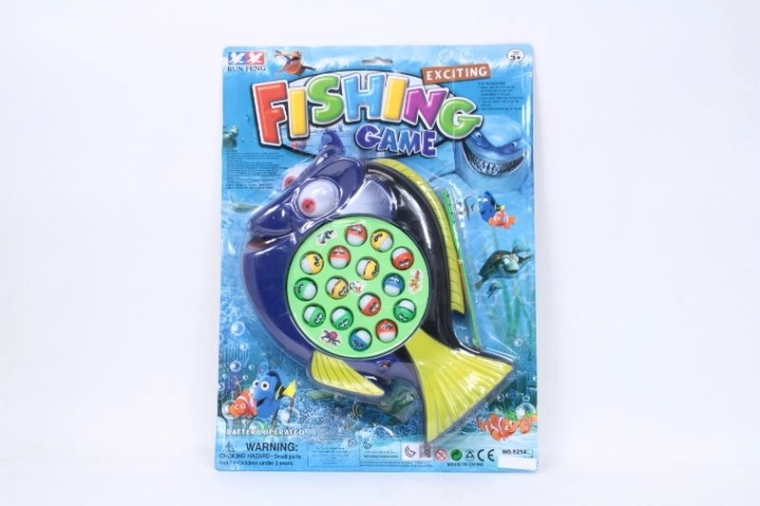 Børnefiskespil på batterier (fisk)