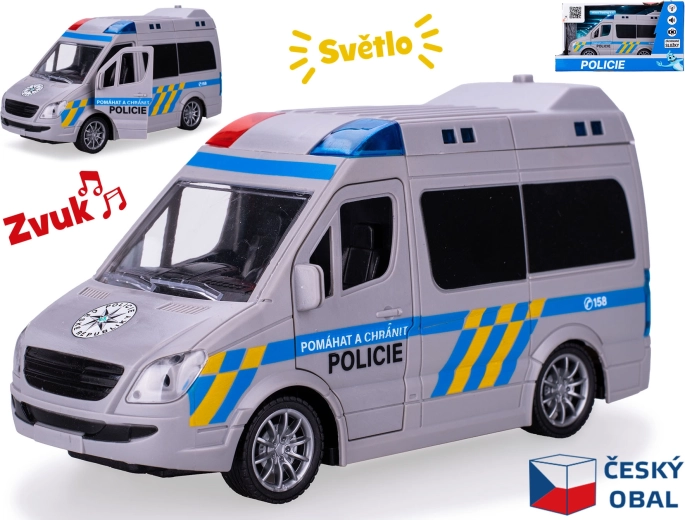 Politibil CZ 1:20 med lys og lyde