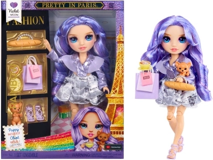 Rainbow High fashiondukke i Paris Violet