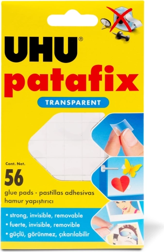 Patafix Invisible transparent klæbemasse 56 stk.
