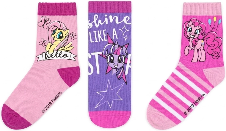 Børnestrømper My Little Pony – sæt med 3 par