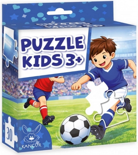 Puzzle til børn 3+ fodboldspillere