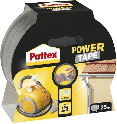 Universel tekstiltape 50 mm × 10 m sort Pattex Power Tape